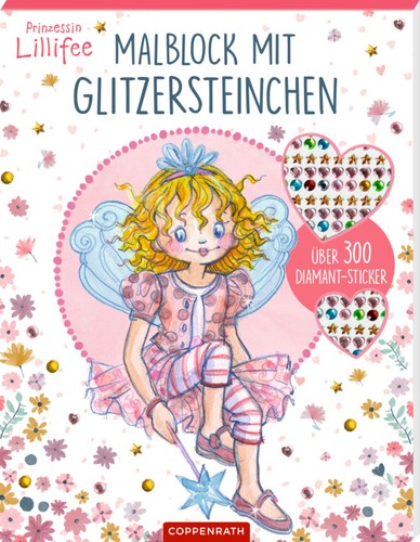Malblock mit glitzersteinchen - mit,